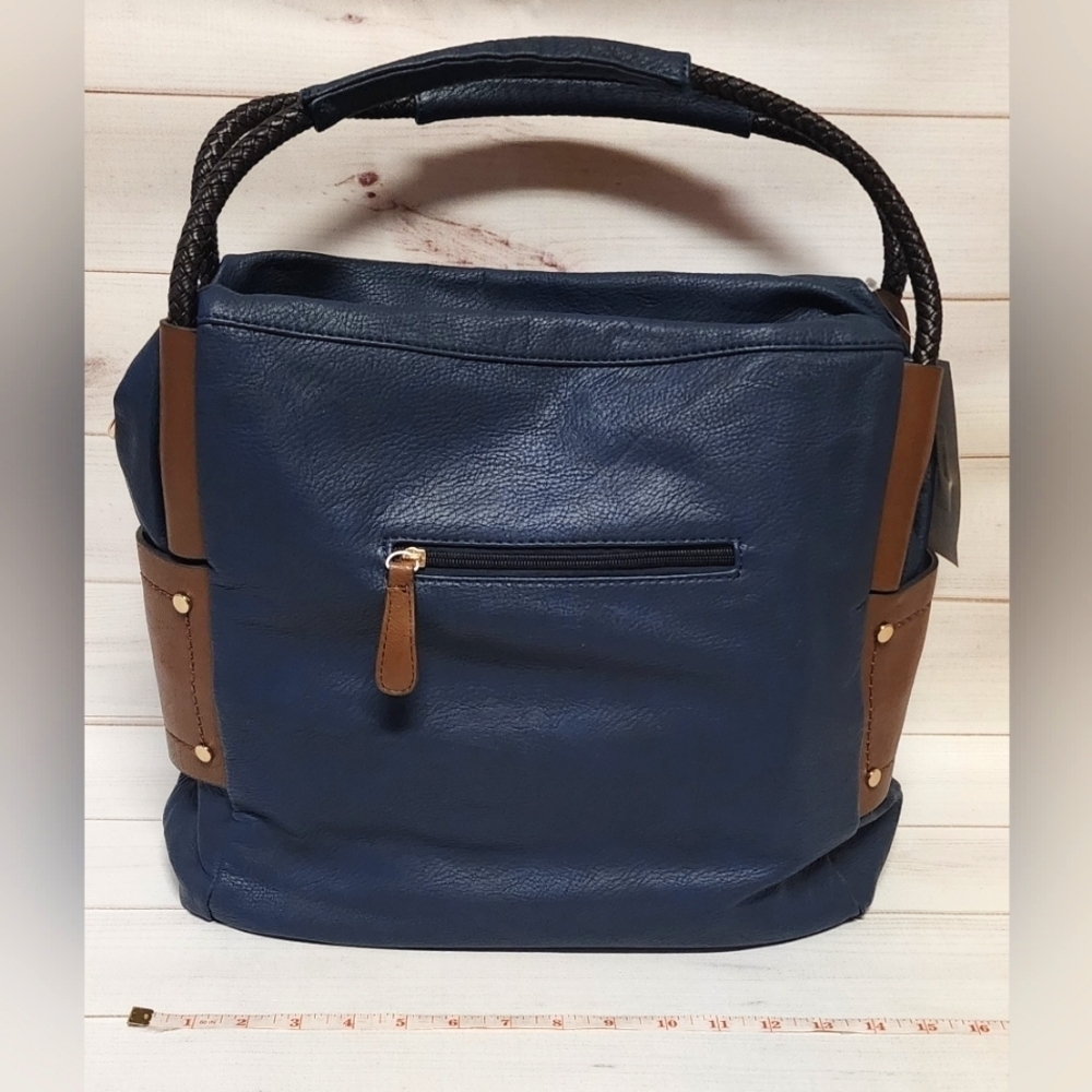 Donna Bella Large Navy Handbag - New With Tags